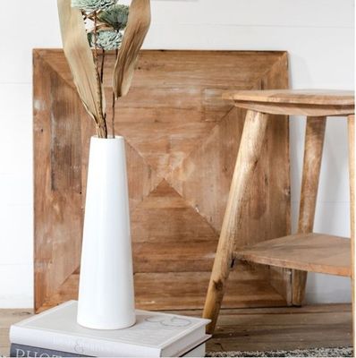 White Cone Vases