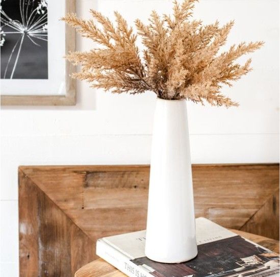 White Cone Vases