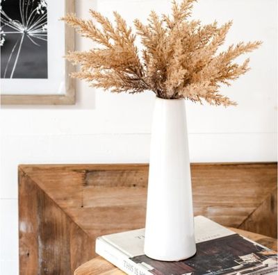 White Cone Vases