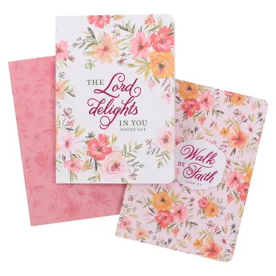 Walk By Faith Large Notebook Set