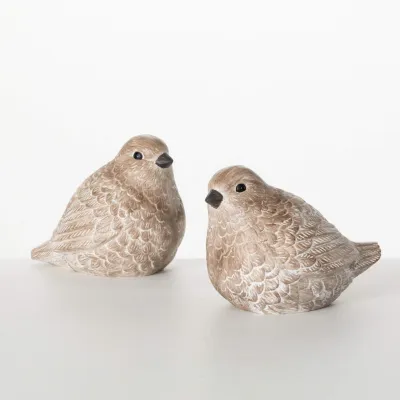 Brown Resin Birds