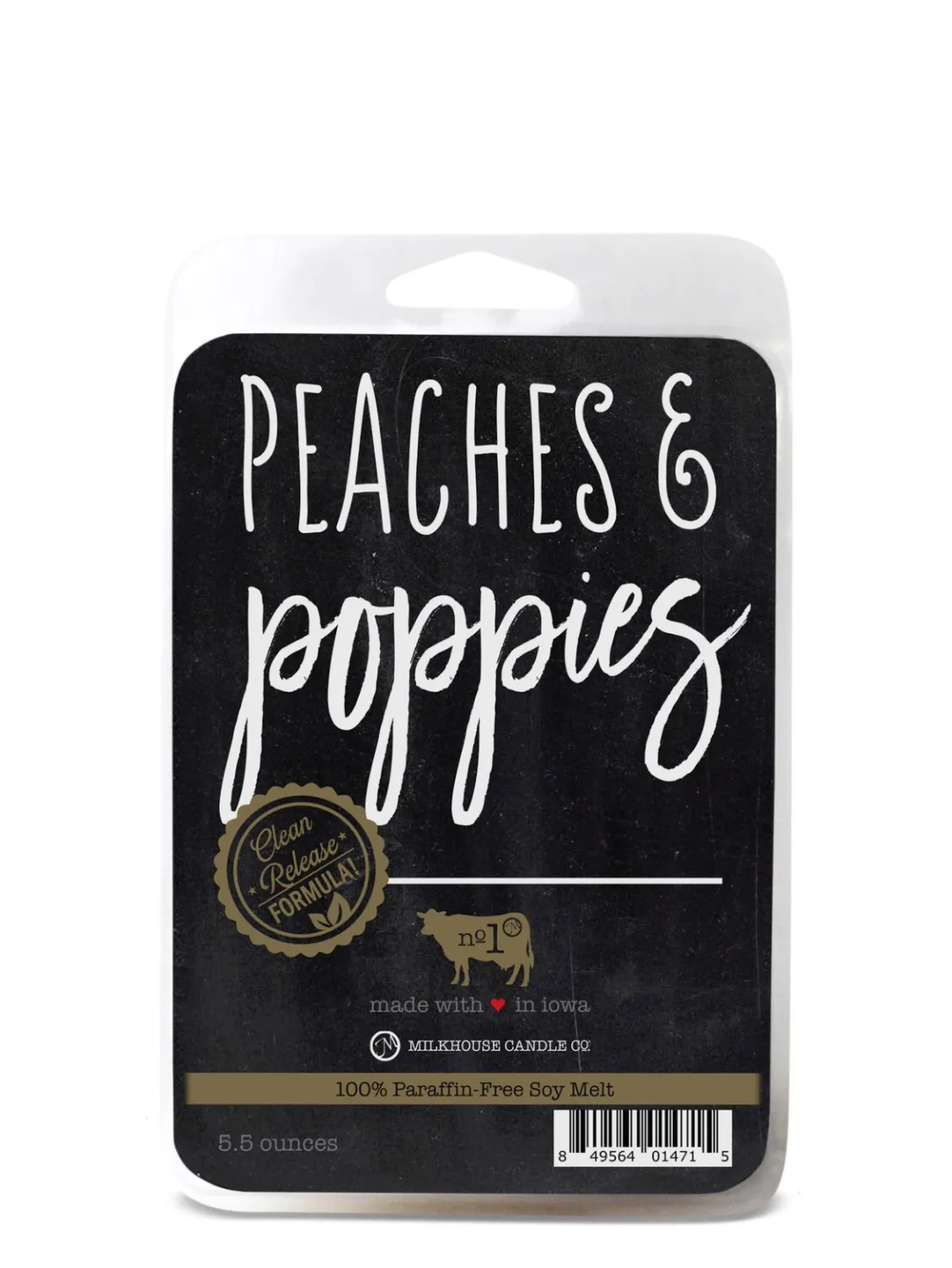 5.5oz Wax Melts Peaches &amp; Poppies