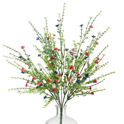 21&quot; Flowering Patriotic Bush