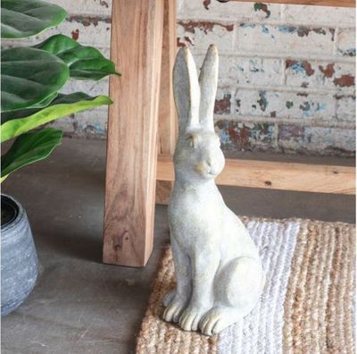 Weathered Cement Rabbits