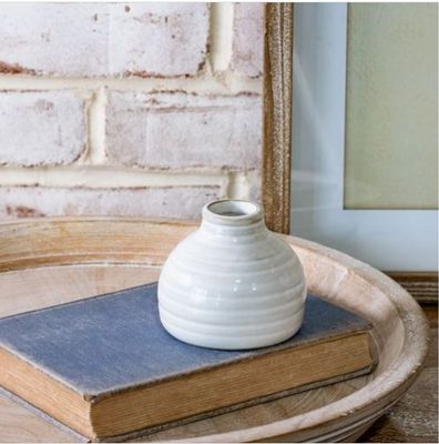 Small White Bud Vase