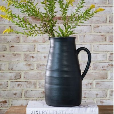 Black Pitcher Vase