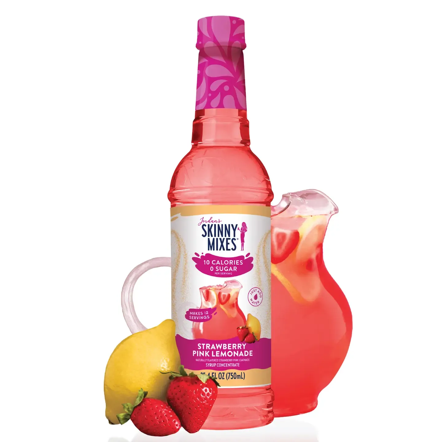 Sugar Free Strawberry Pink Lemonade Syrup