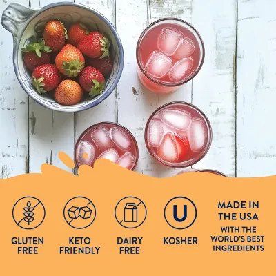 Sugar Free Strawberry Pink Lemonade Syrup