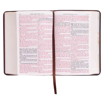 KJV Compact Embossed Cross
