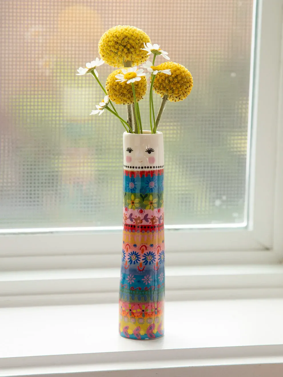 Folk Friend Bud Vases