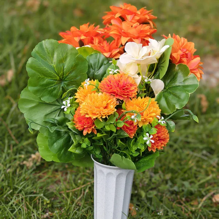 Cemetery Bush-Ivory/Orange