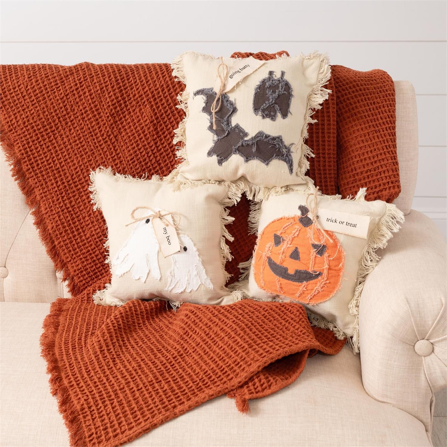 Raggedy Halloween Mini Pillows