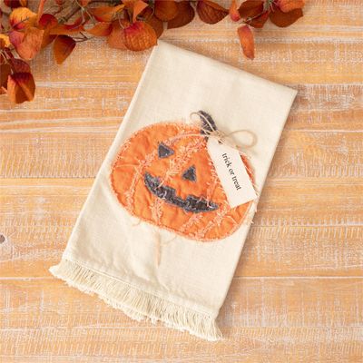 Raggedy Jack O Lantern Tea Towel