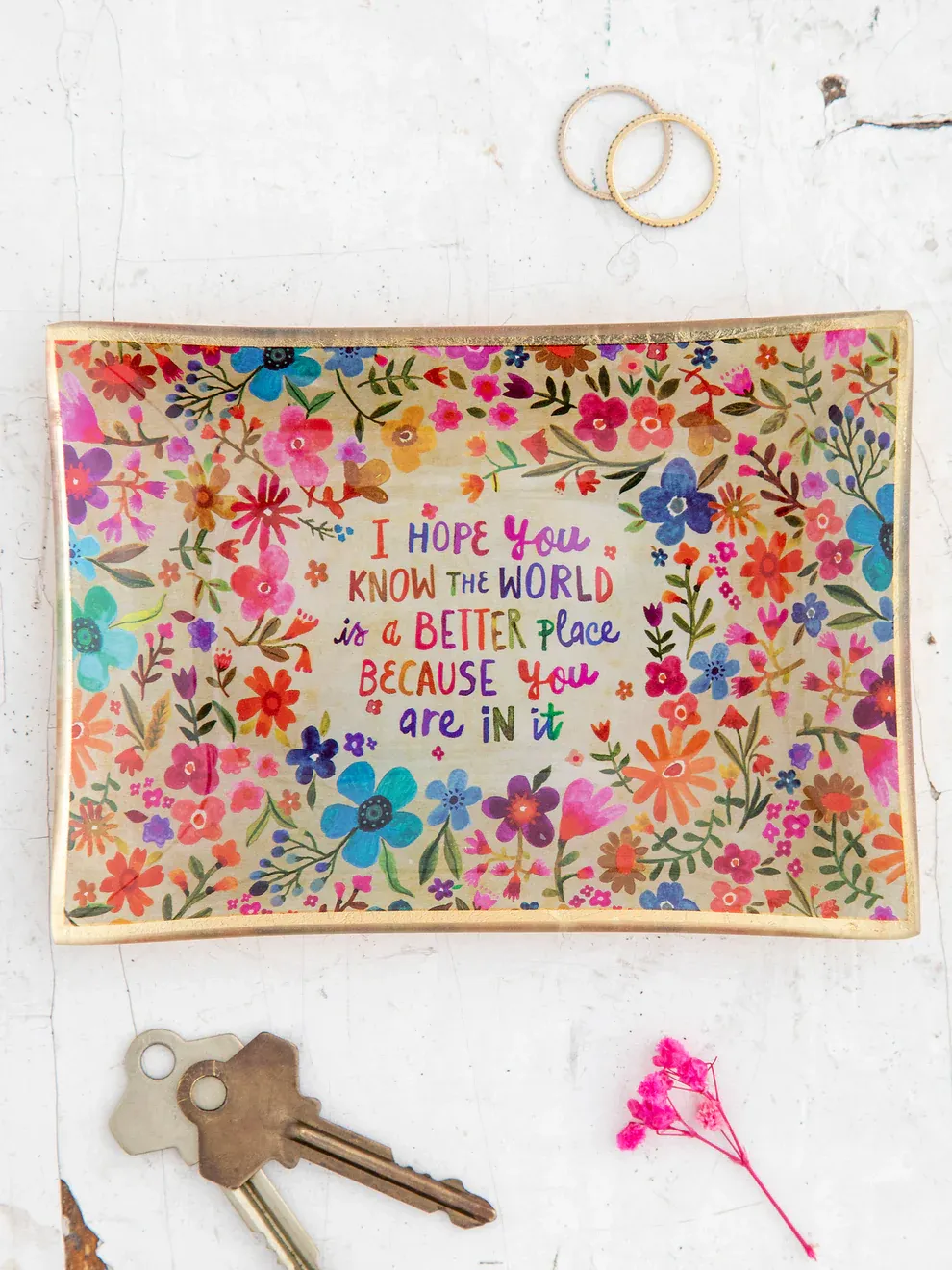 Glass Tray- World Better Place