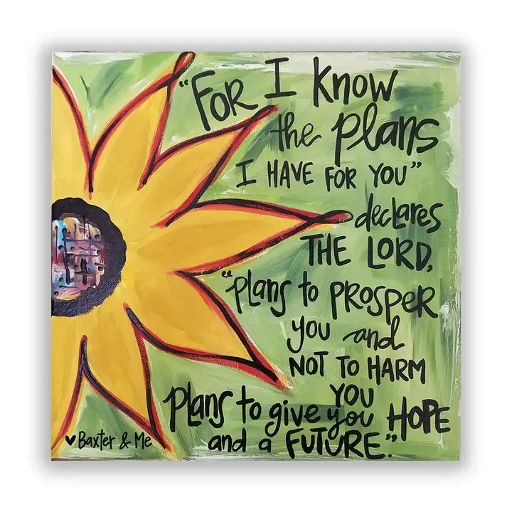 I Know the Plans Wrapped Canvas