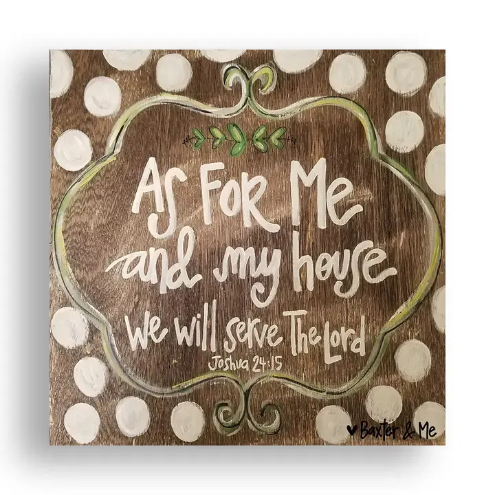 We Will Serve the Lord Wrapped Canvas