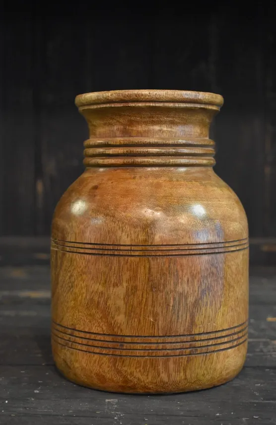 Wood Urn Vase