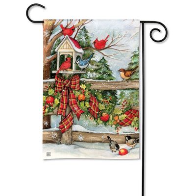 Winter Gathering Garden Flag