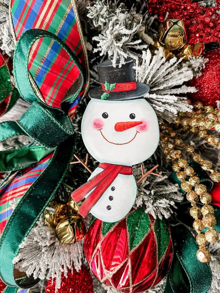 Big Head Snowman Ornament