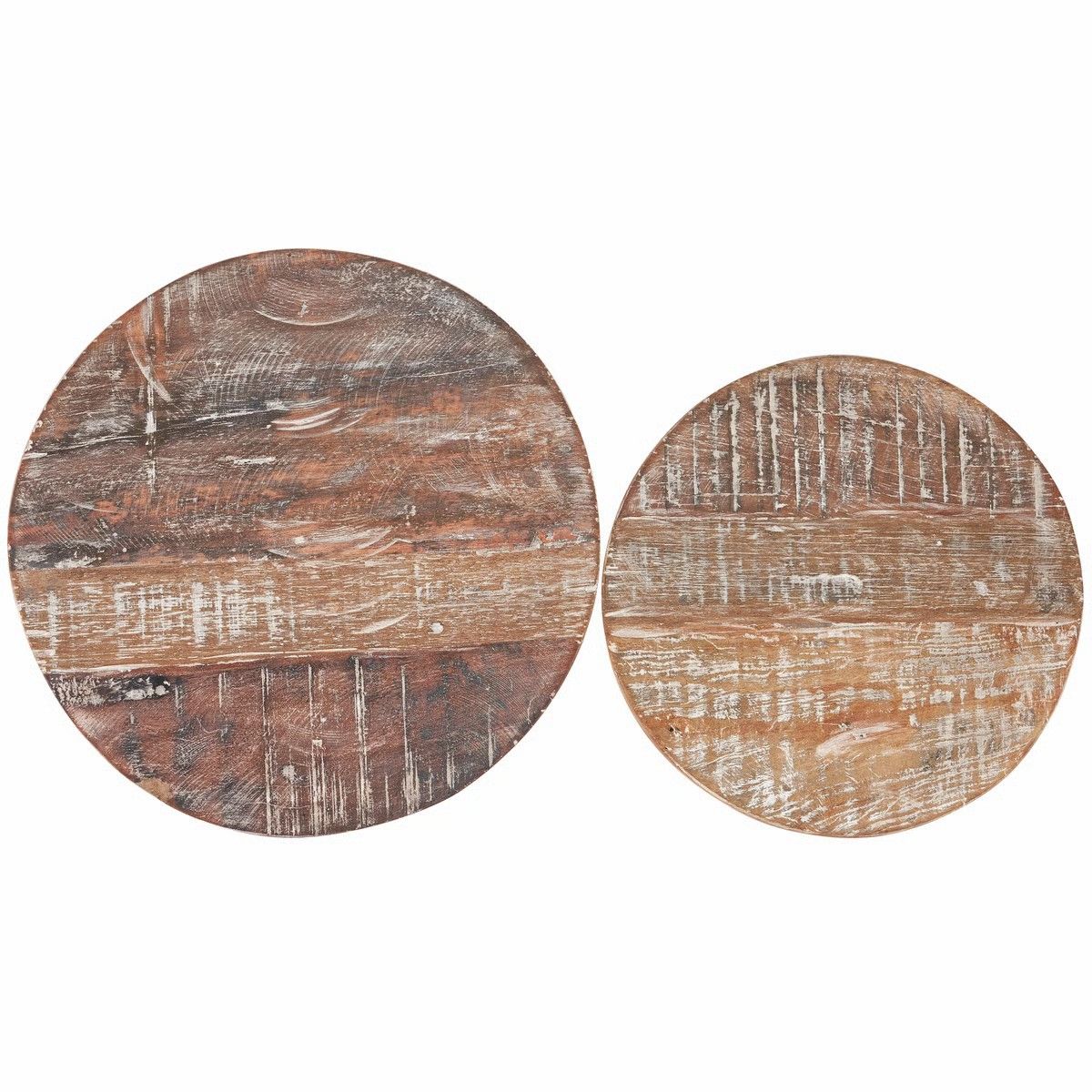 Rustic Round Trays
