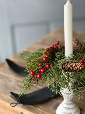 2&quot; Alpine w/Berries Candle Ring