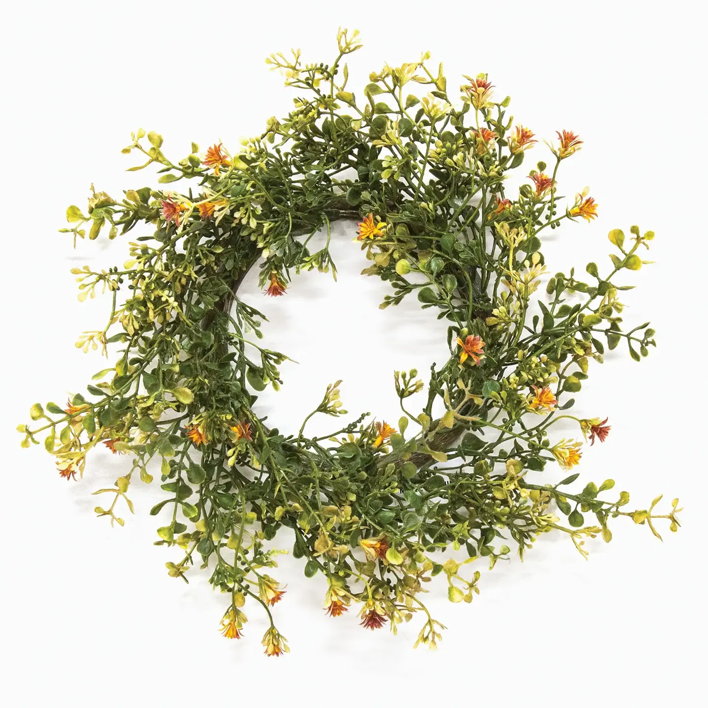 4.5&quot; Golden Fall Buds Candle Ring