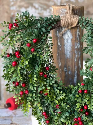24" Lively Berry Wreath