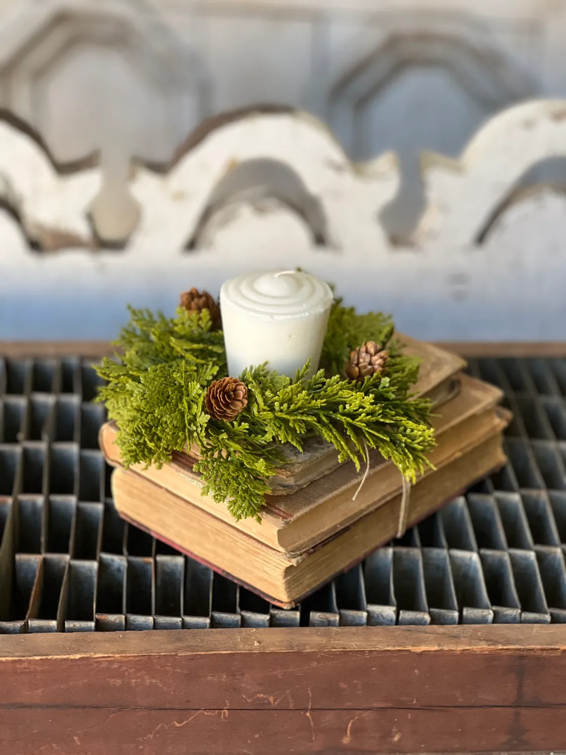6&quot; Leyland Cypress Candle Ring