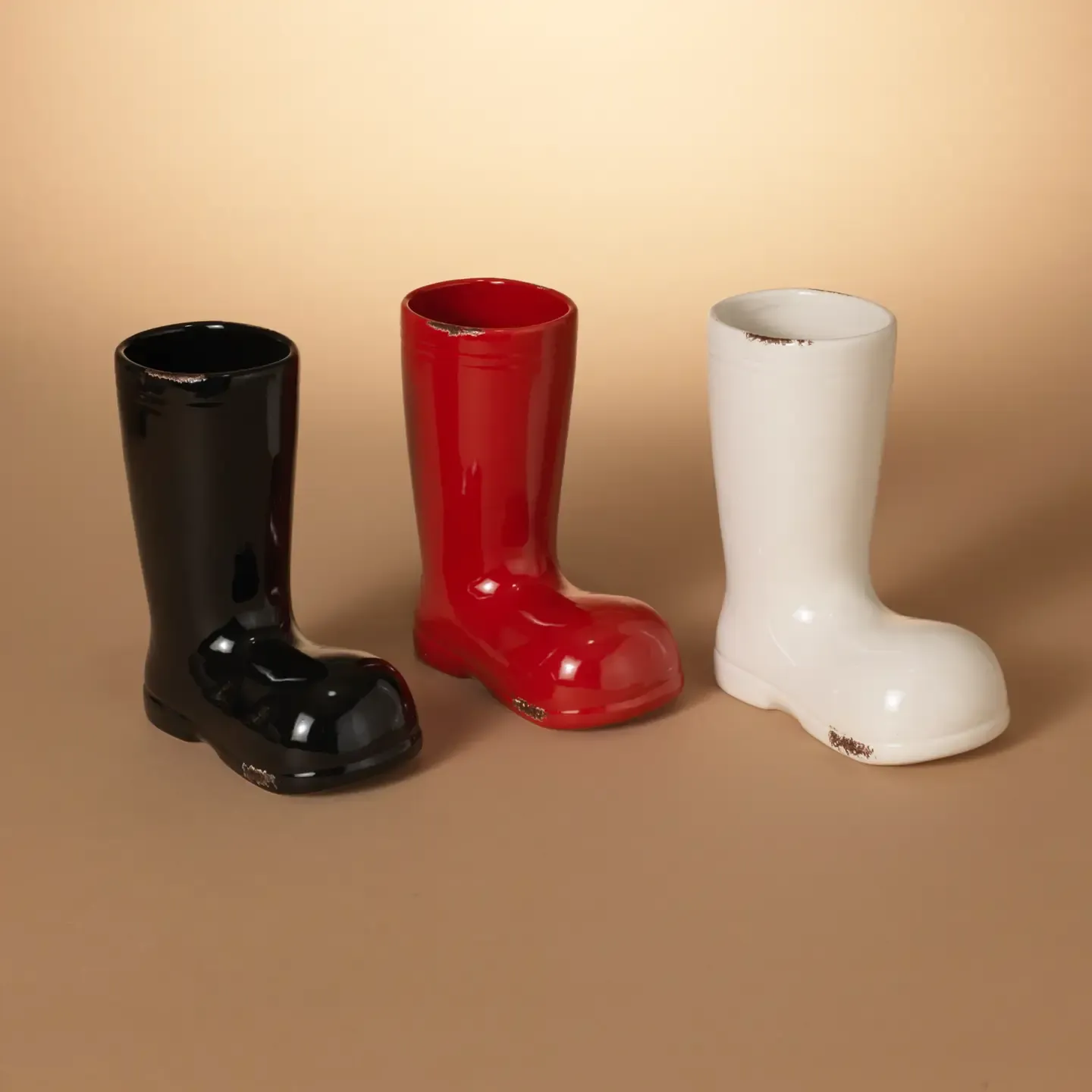 Santa Boot Vases