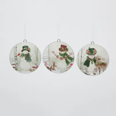 Forest Snowman Ornaments