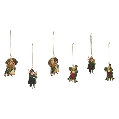 Children At Christmas Ornaments