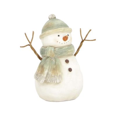 Green Scarf Snowman