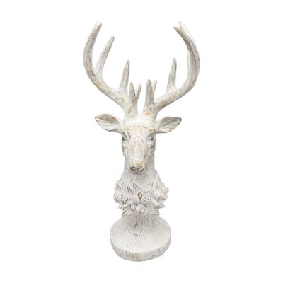 Whitewashed Deer Head