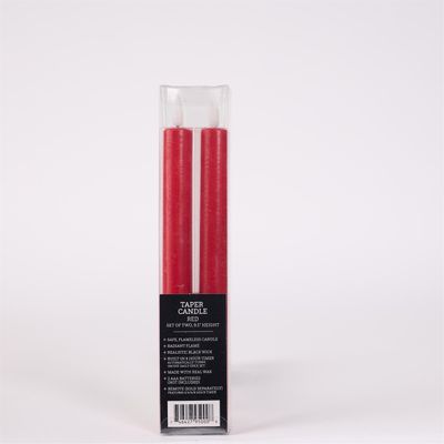Red LED Tapers-2PK