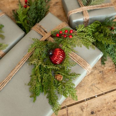 Ribbed Red Kugel Ornaments