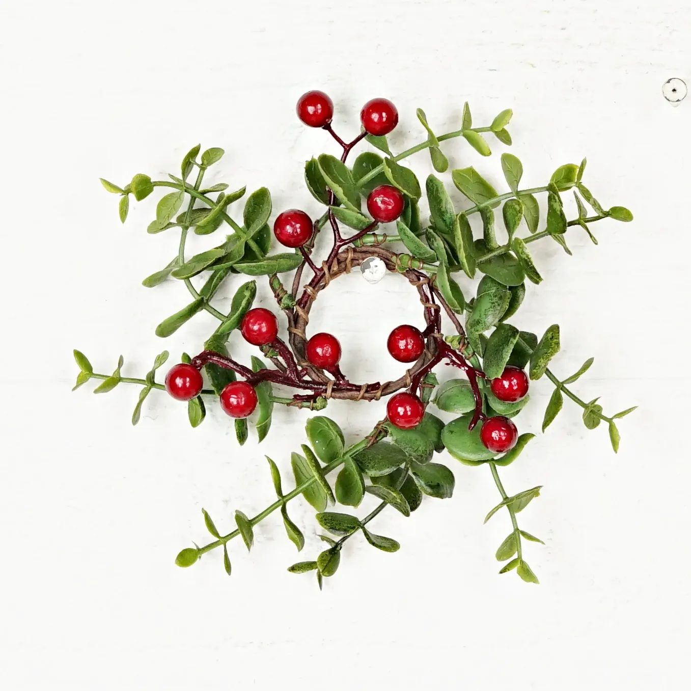 1.5&quot; Soft Touch Eucalyptus Berry Mini Ring