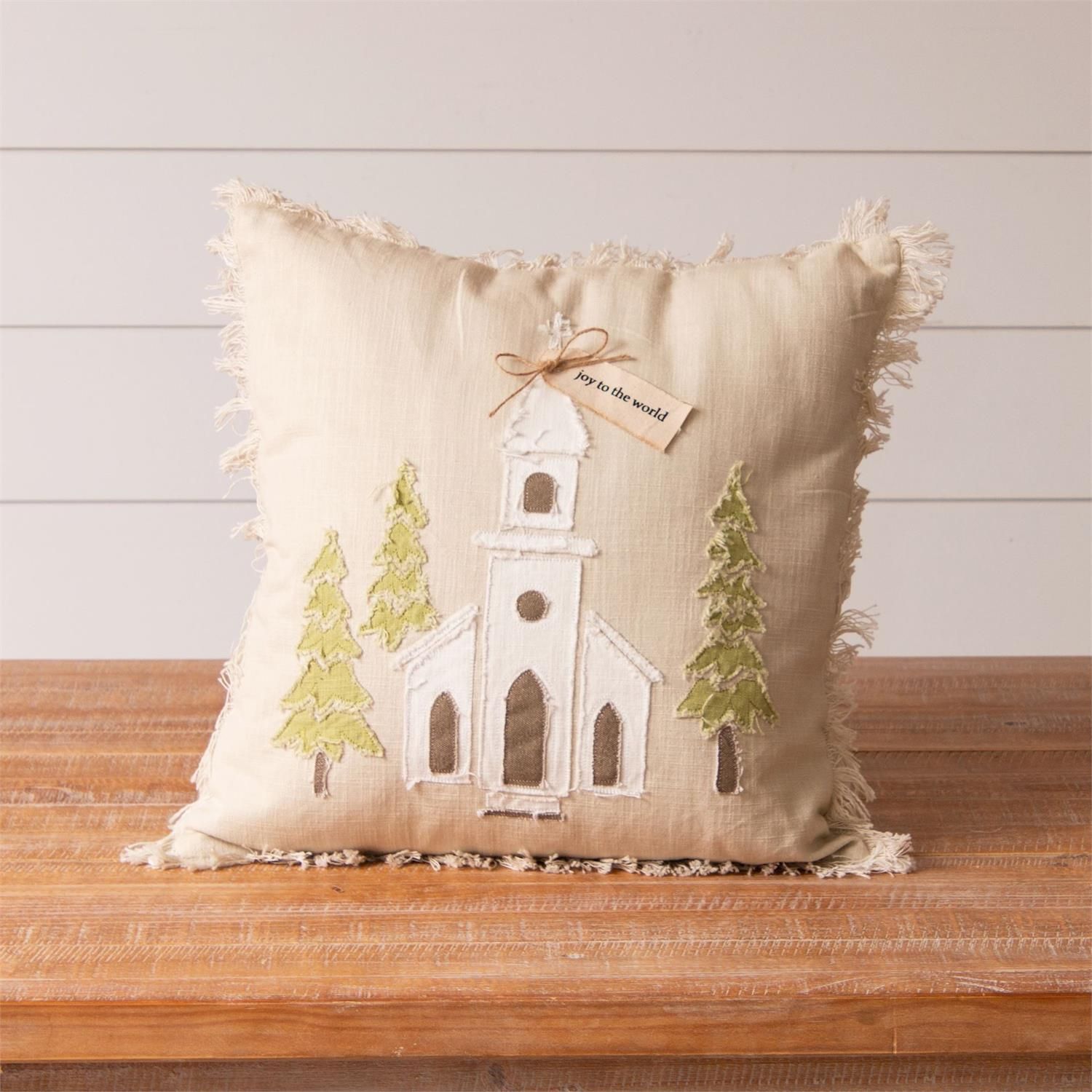Rustic Church Pillow