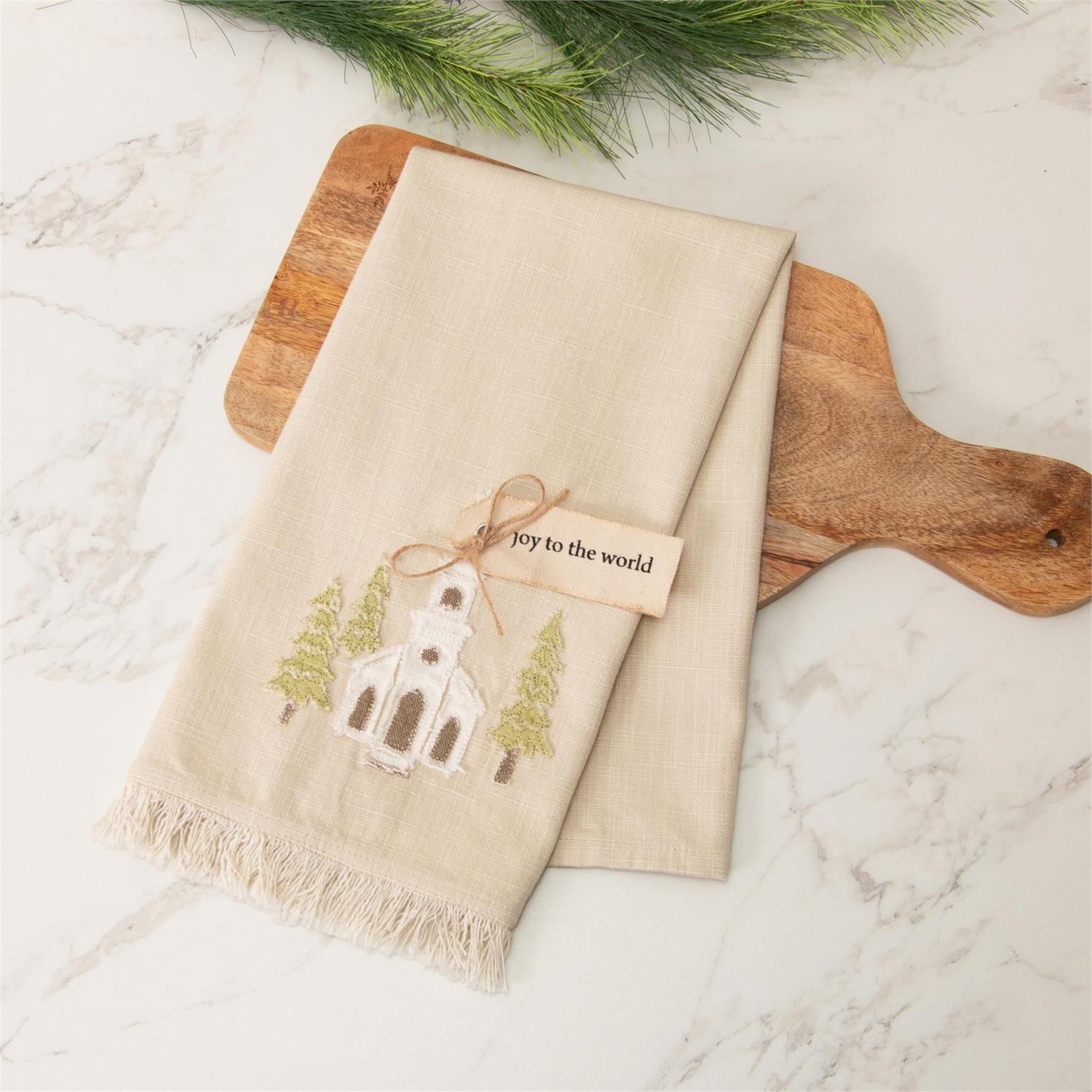 Rustic Church Tea Towel
