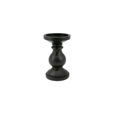 Black Mango Wood Candle Holder