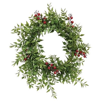 6.5&quot; Lady Ruscus Candle Ring