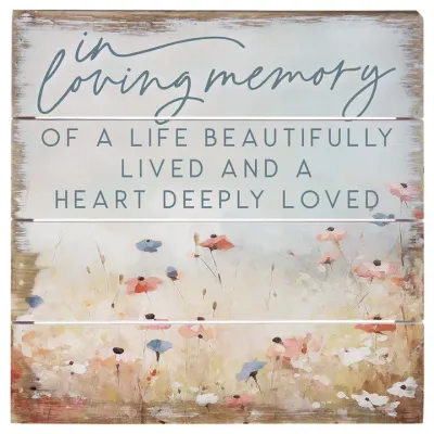 In Loving Memory Pallet Signs