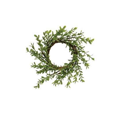 2.5&quot; Baby Boxwood Candle Ring