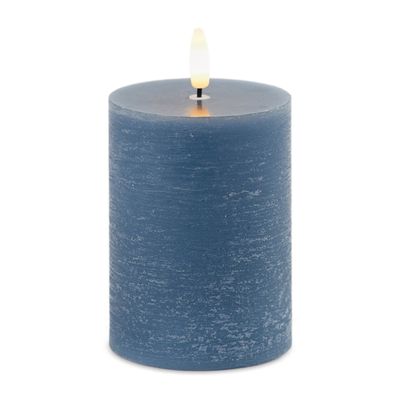 Blue FIA Wick Pillar Candles