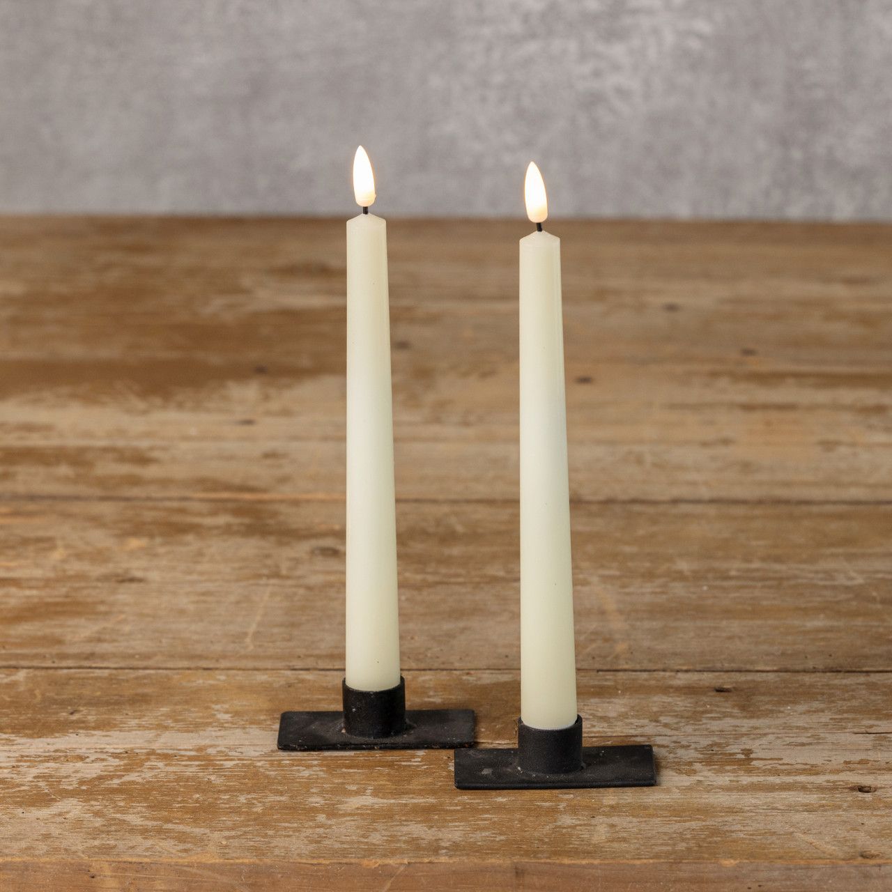 9.5" Cream Taper Candles-2PK