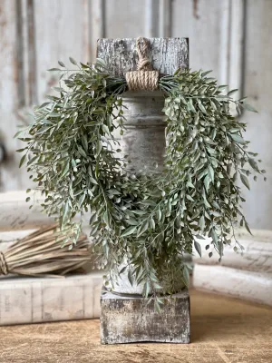 15" Mixed Sage Wreath