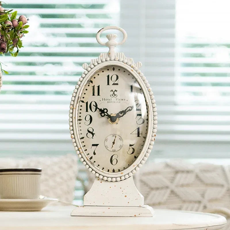 Cream Vintage Tabletop Clock