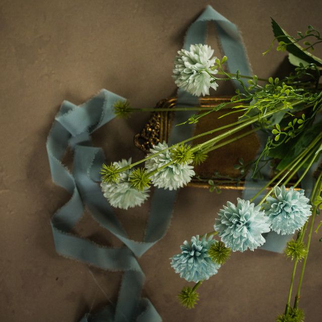 23.5" Light Blue Pom Pom Bundle