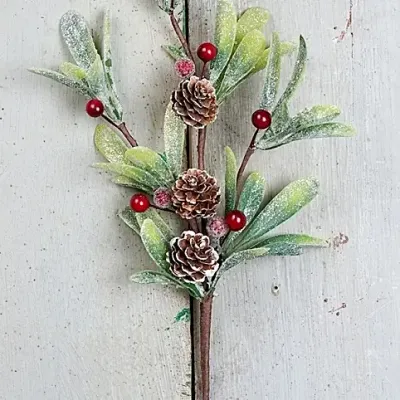 14" Merry Mistletoe Pick