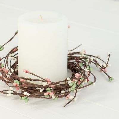 7" Pip Berry Spring Candle Ring