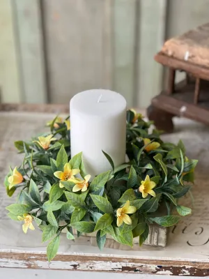 4" Bashful Blooms Candle Rings